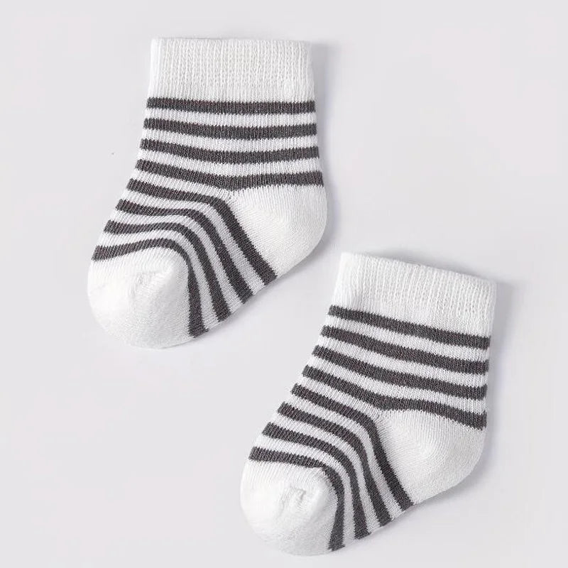 Chaussette Bébé Rayées avec Étoiles Pack 5