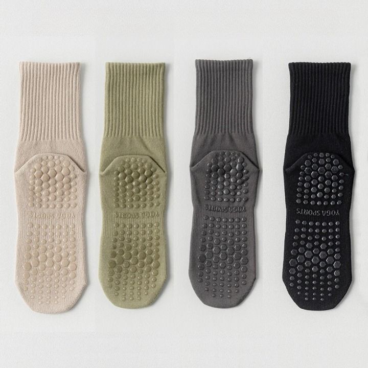 Chaussette Femme Haute Antidérapante Pack 4