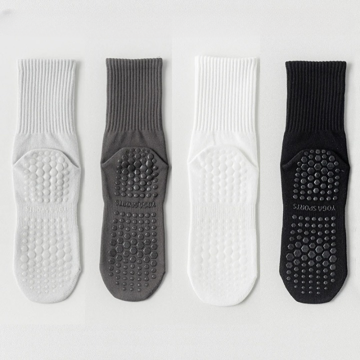 Chaussette Femme Haute Antidérapante Pack 4