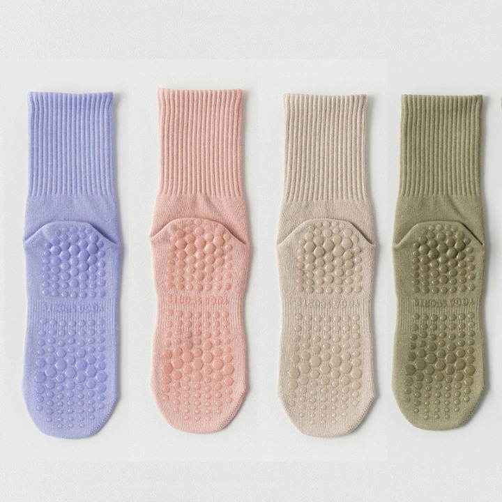 Chaussette Femme Haute Antidérapante Pack 4