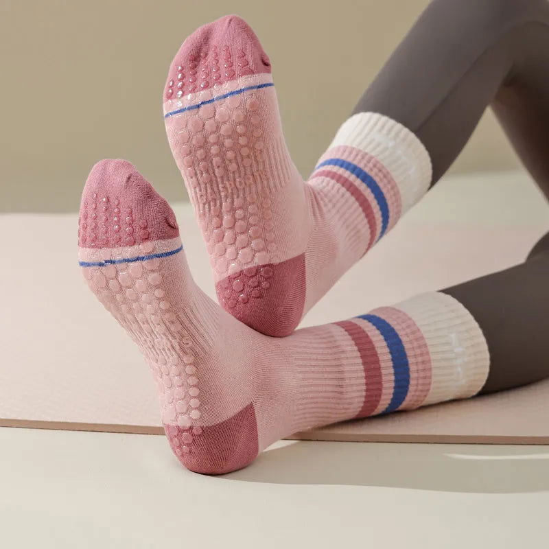 Chaussette Haute Antidérapante en Coton