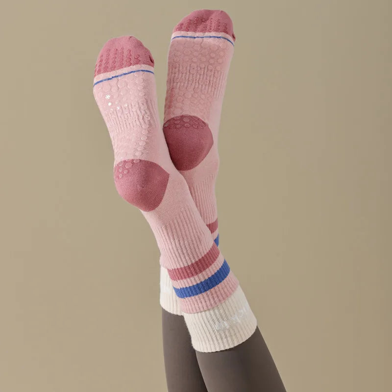 Chaussette Haute Antidérapante en Coton