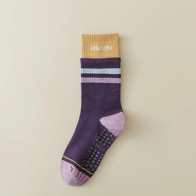 Chaussette Haute Antidérapante en Coton