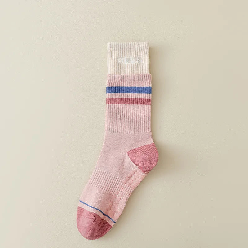 Chaussette Haute Antidérapante en Coton