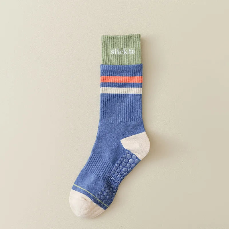 Chaussette Haute Antidérapante en Coton