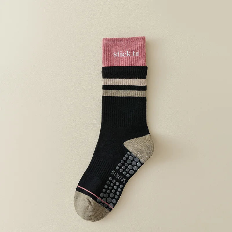 Chaussette Haute Antidérapante en Coton