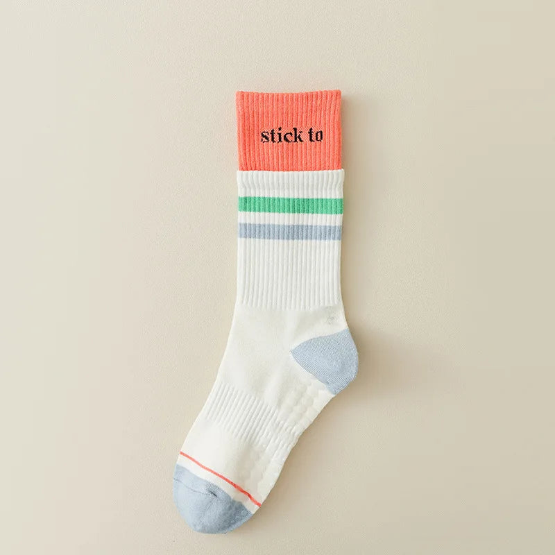 Chaussette Haute Antidérapante en Coton