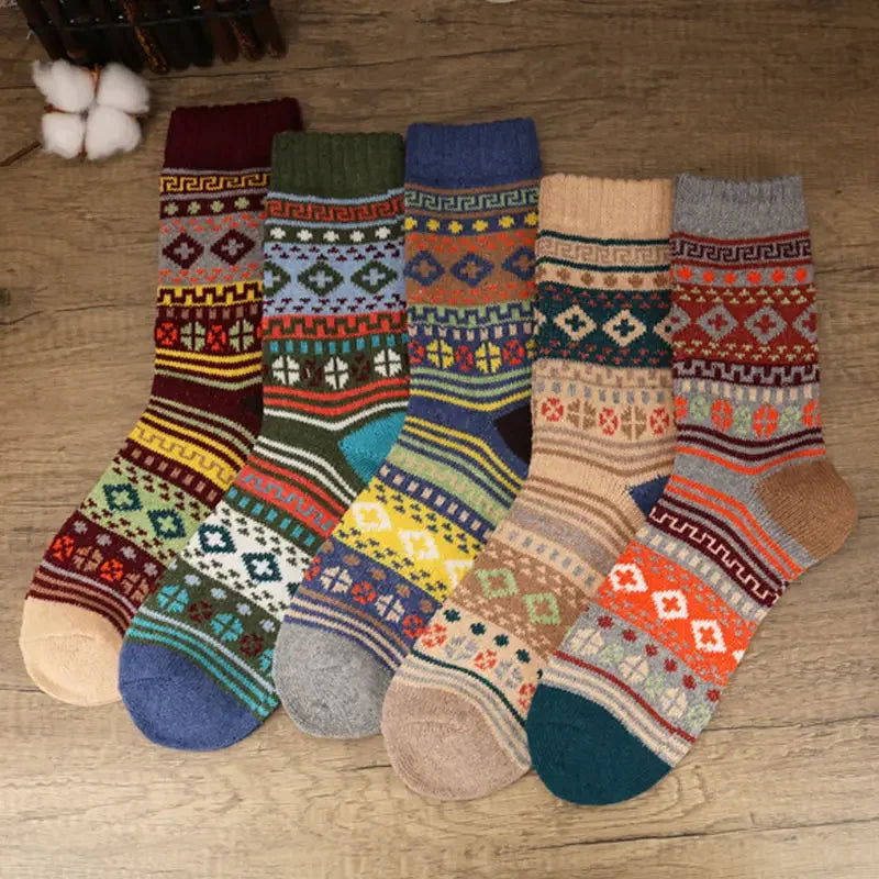 Chaussette Tricot en Laine de Mouton