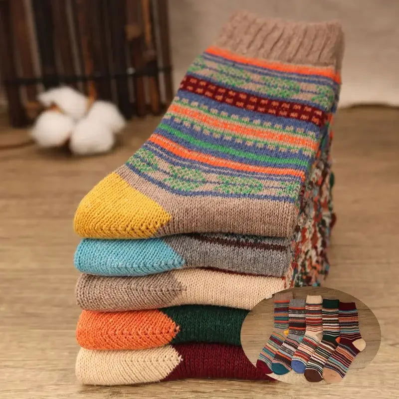 Chaussette Tricot en Laine de Mouton