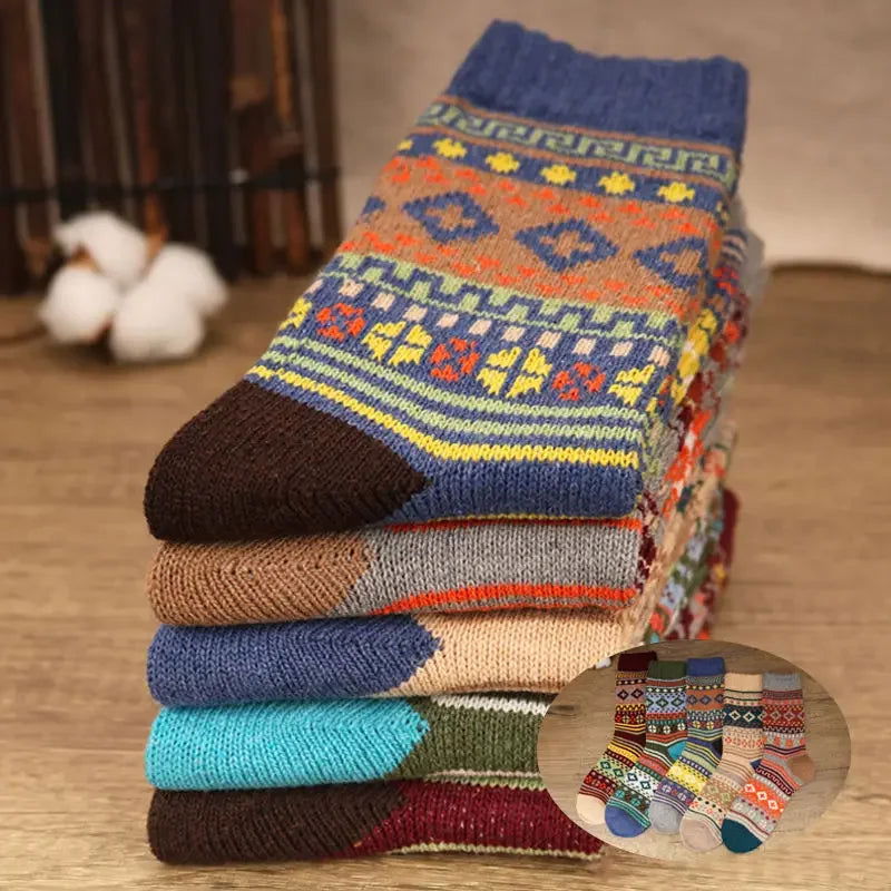 Chaussette Tricot en Laine de Mouton