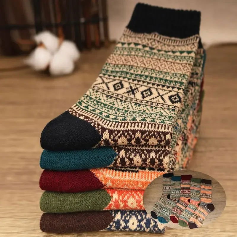 Chaussette Tricot en Laine de Mouton