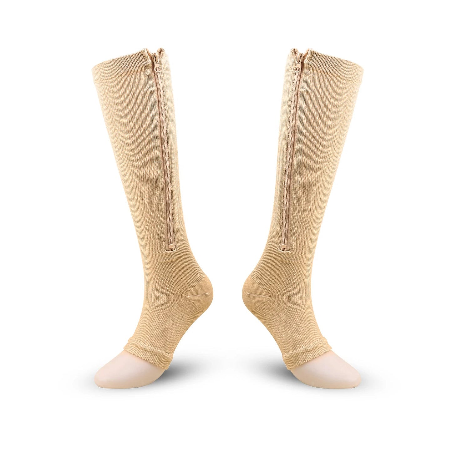 Chaussette de Contention Hautes avec Fermeture Éclair