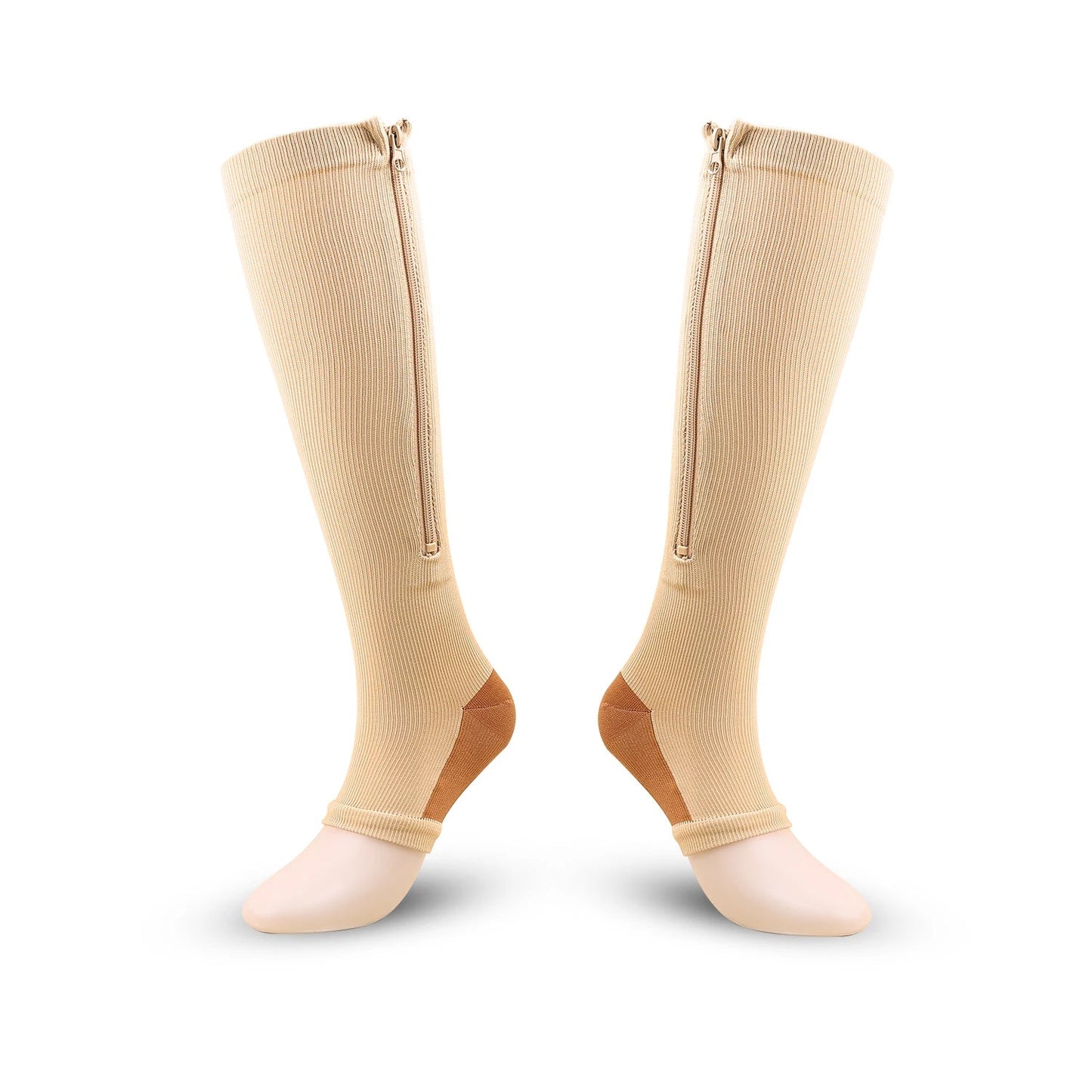 Chaussette de Contention Hautes avec Fermeture Éclair