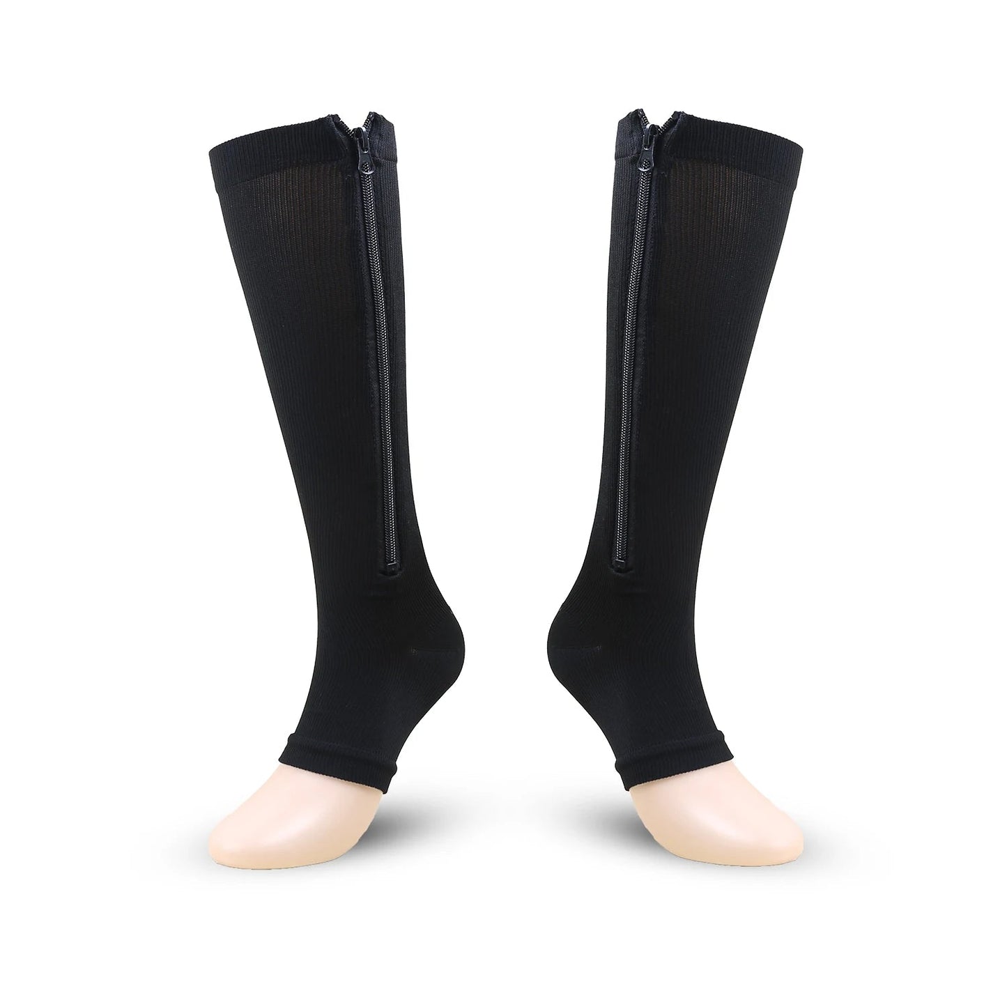 Chaussette de Contention Hautes avec Fermeture Éclair