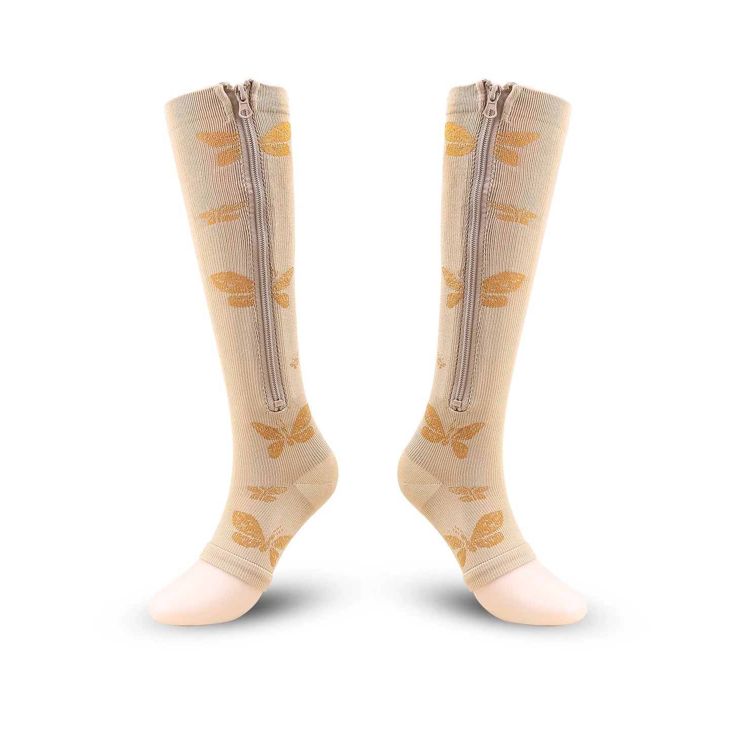 Chaussette de Contention Hautes avec Fermeture Éclair