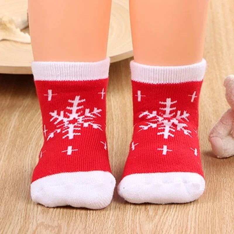 Chaussette de Noël pour Bébé Flocon de Neige