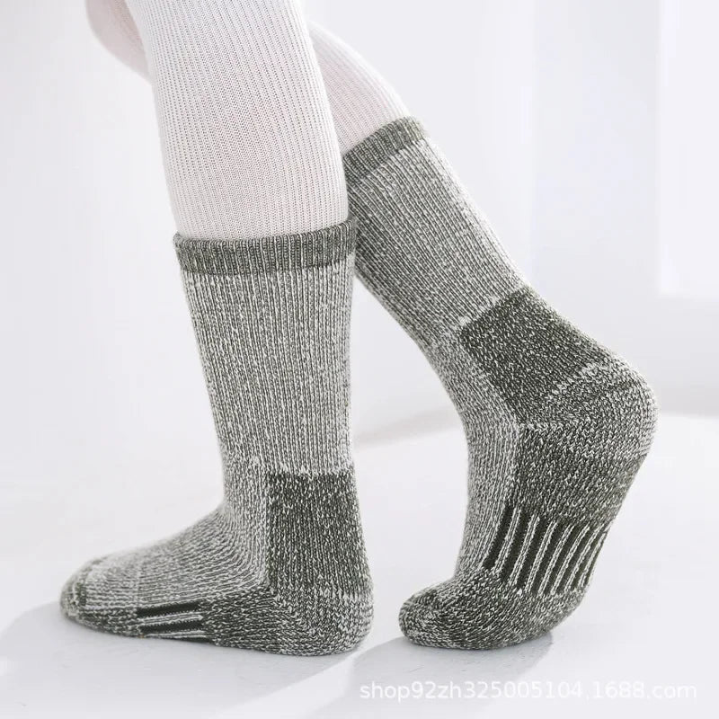 Chaussettes Anti Transpiration en Laine pour Enfants Pack 4