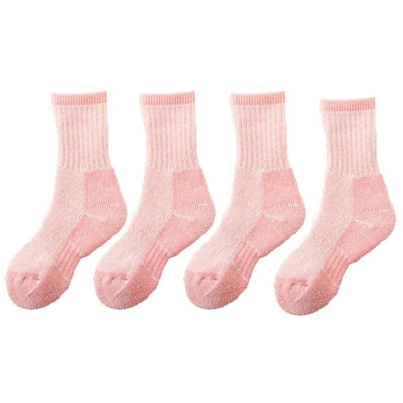 Chaussettes Anti Transpiration en Laine pour Enfants Pack 4