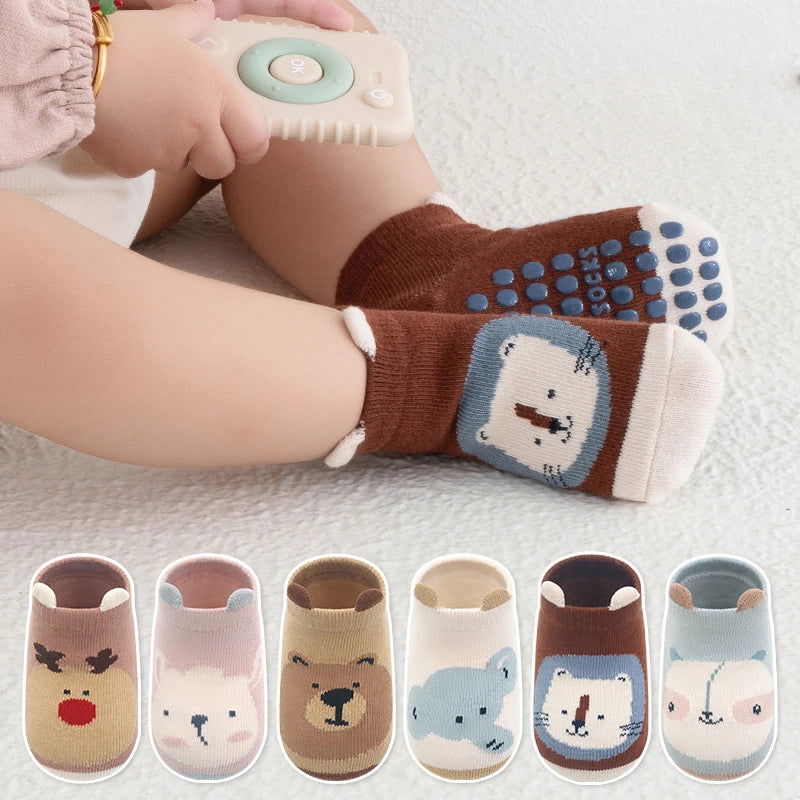 Chaussettes Antidérapantes Bébé Animaux