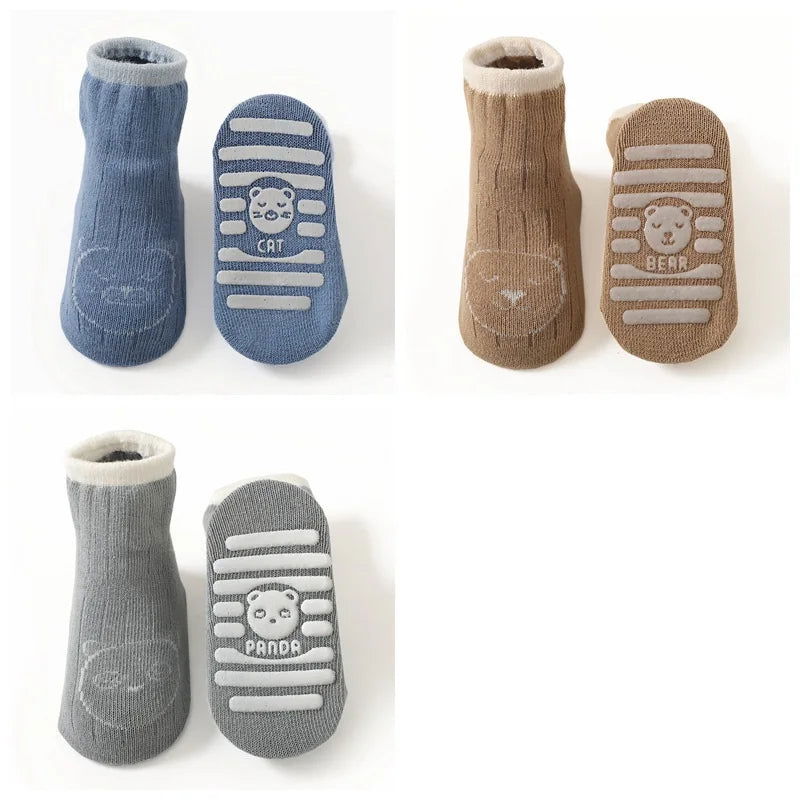 Chaussettes Antidérapantes Bébé Pack 3