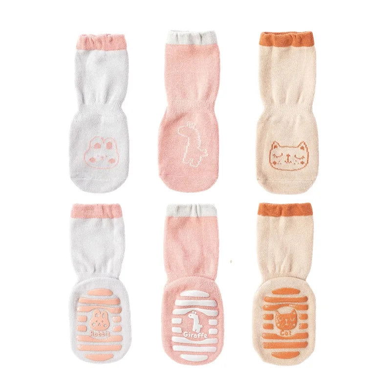Chaussettes Antidérapantes Bébé Pack 3