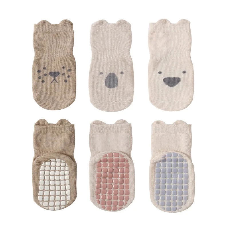 Chaussettes Antidérapantes Bébé Pack 3