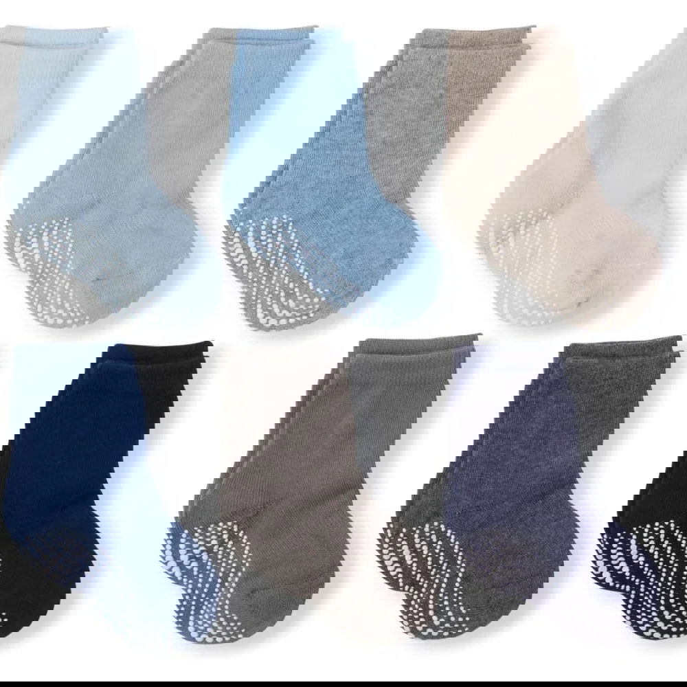 Chaussettes Antidérapantes pour Bébé Pack 6