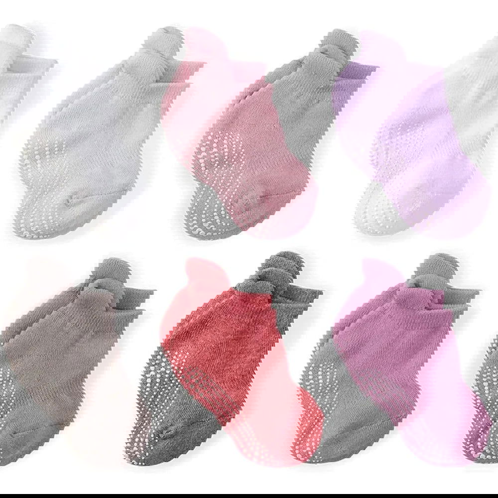 Chaussettes Basses Antidérapantes Bébé Pack 6