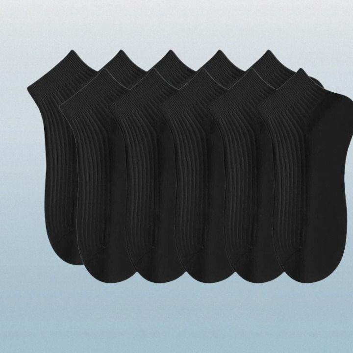 Chaussettes Basses Noires Pack 10
