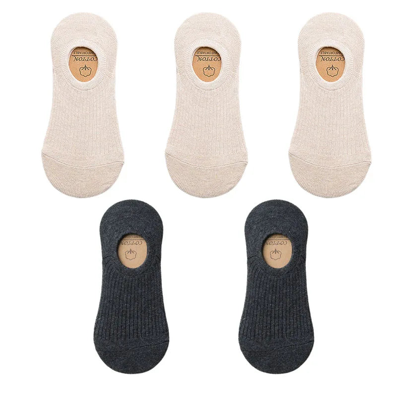 Chaussettes Basses en Coton Pack 5