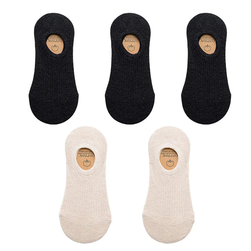 Chaussettes Basses en Coton Pack 5