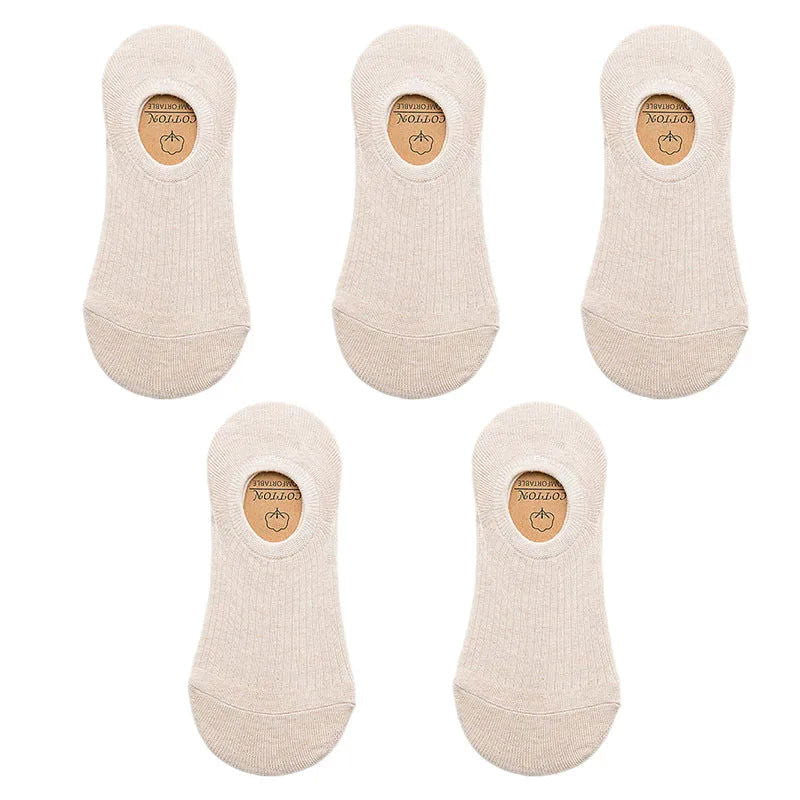 Chaussettes Basses en Coton Pack 5