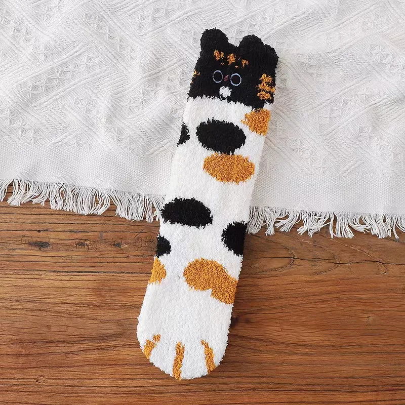 Chaussettes Chat Épaisses Pack de 5