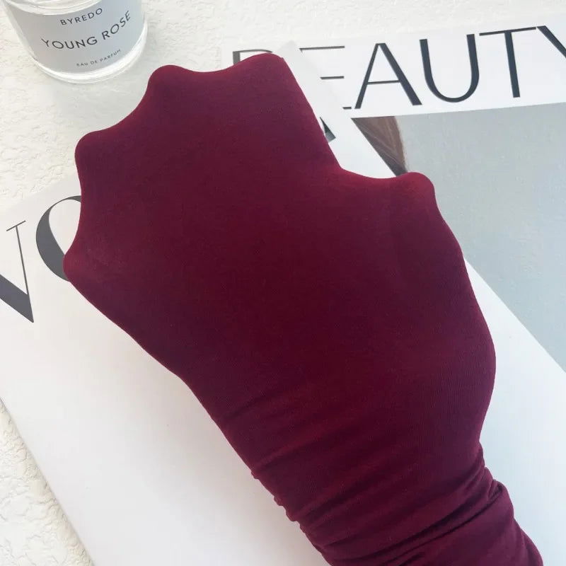 Chaussettes Collants Rouges pour Femme