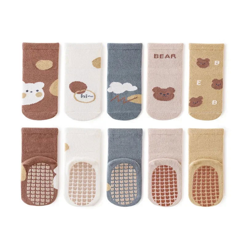 Chaussettes Coordonnantes Antidérapantes pour Bébé
