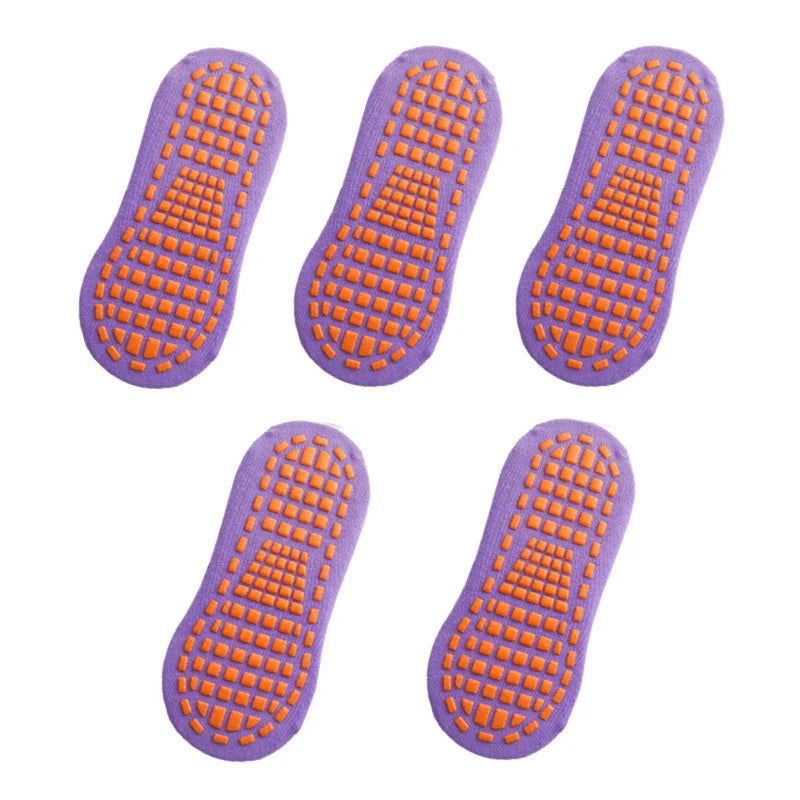Chaussettes Courtes Antidérapantes Pack 5