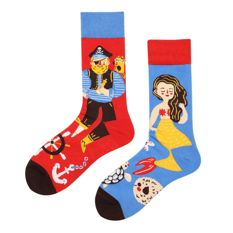 Chaussettes Dépareillées Asymétriques