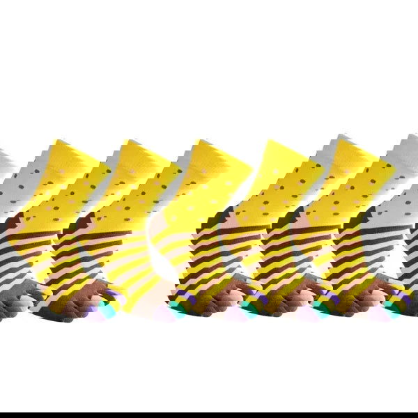 Chaussettes Doigt de Pied Colorées Pack 5