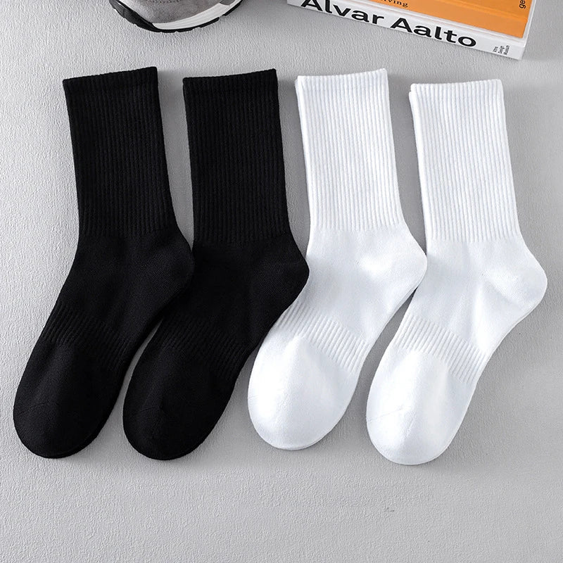 Chaussettes Hautes Classiques en Coton Pack 5