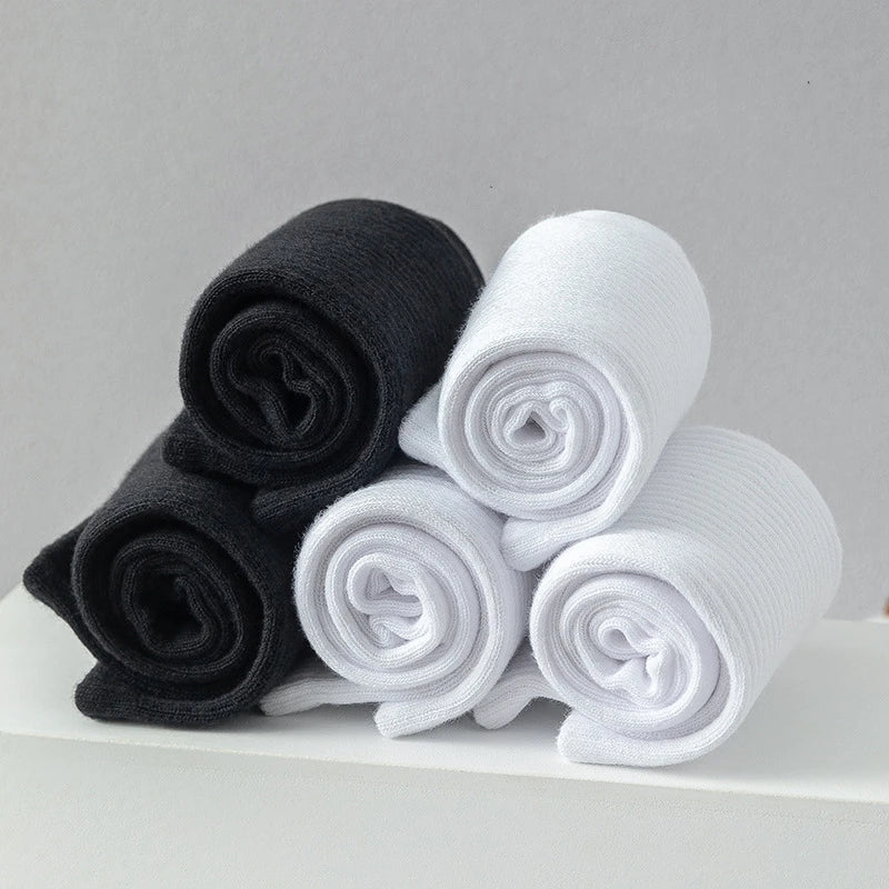 Chaussettes Hautes Classiques en Coton Pack 5