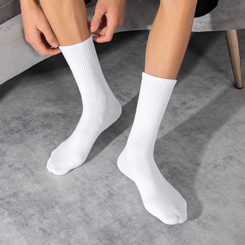 Chaussettes Hautes Classiques en Coton Pack 5