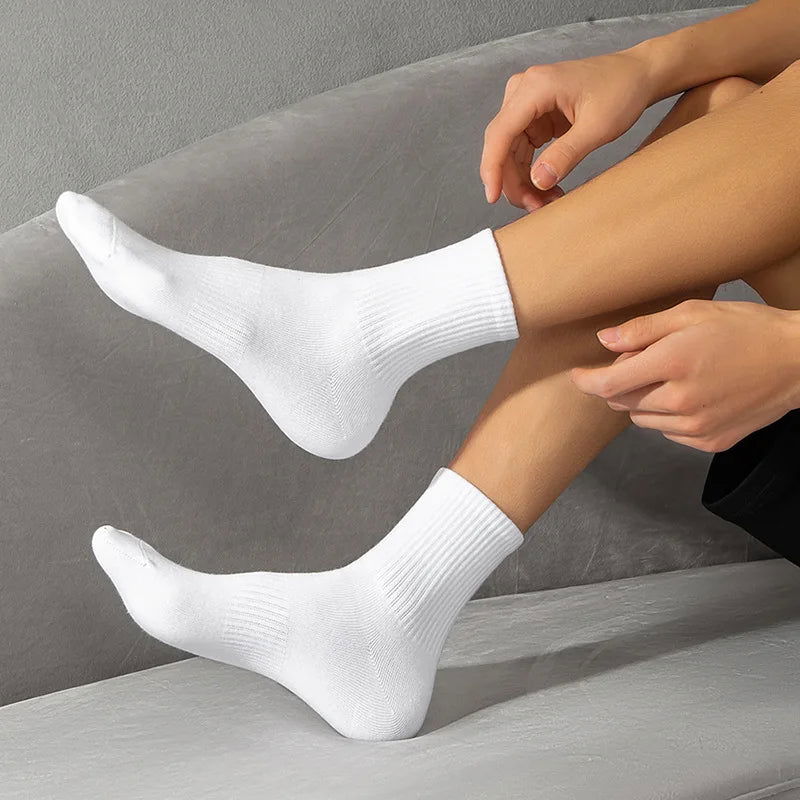 Chaussettes Hautes Classiques en Coton Pack 5
