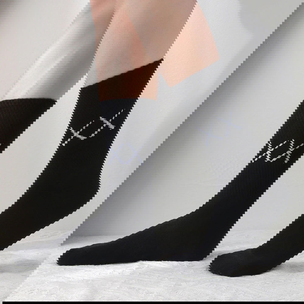 Chaussettes Noires Mi-Longues Pack 5