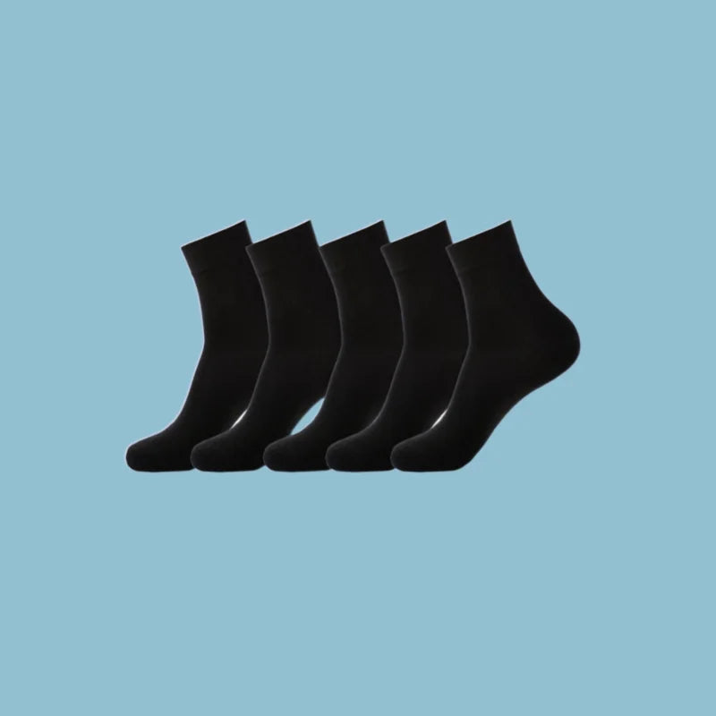 Chaussettes Noires Mi-Longues pour Hommes Pack 10