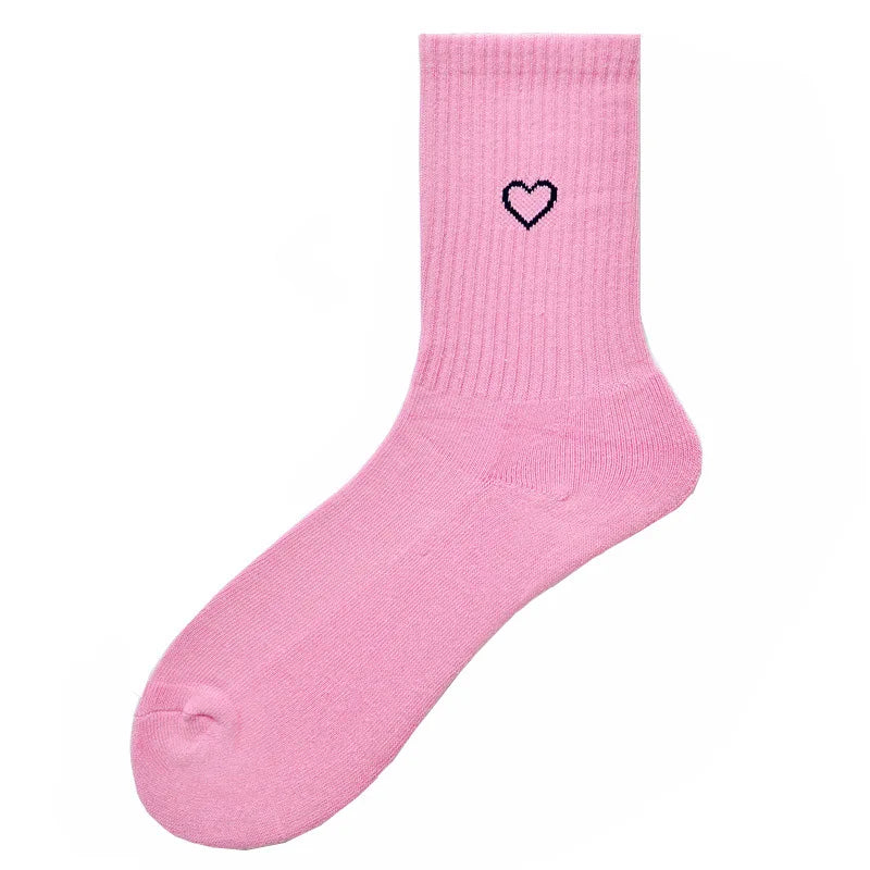 Chaussettes Rose Motif Cœur pour Homme