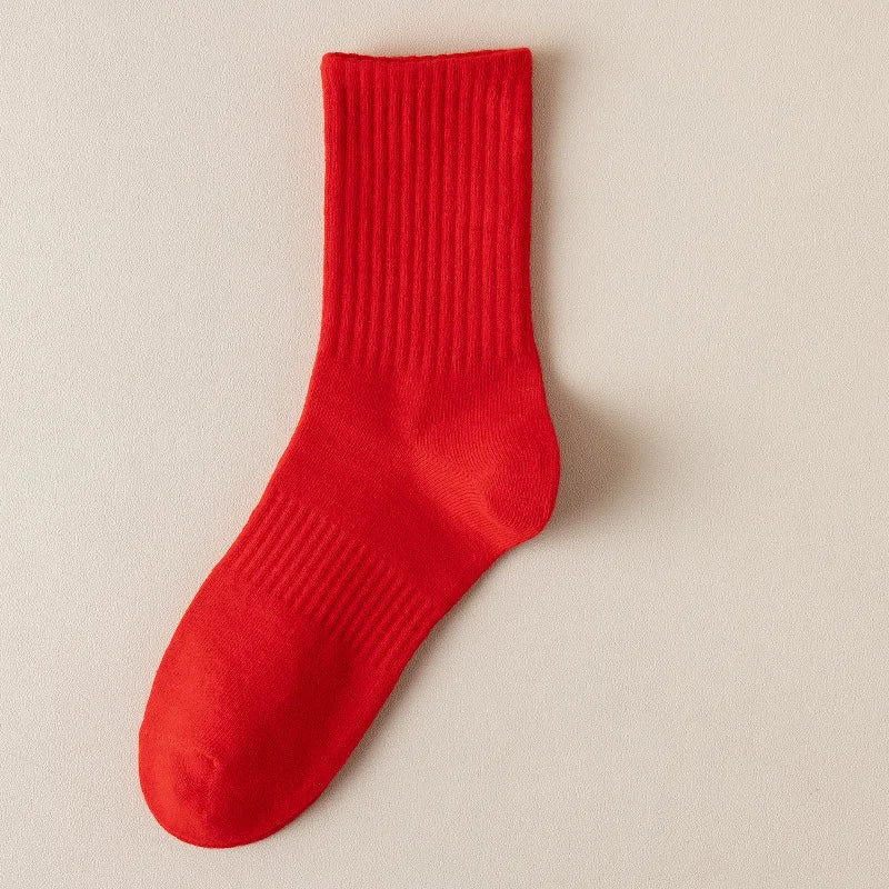 Chaussettes Simples Rouges