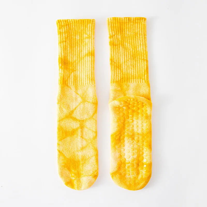Chaussettes Yoga Haute Tie-dye