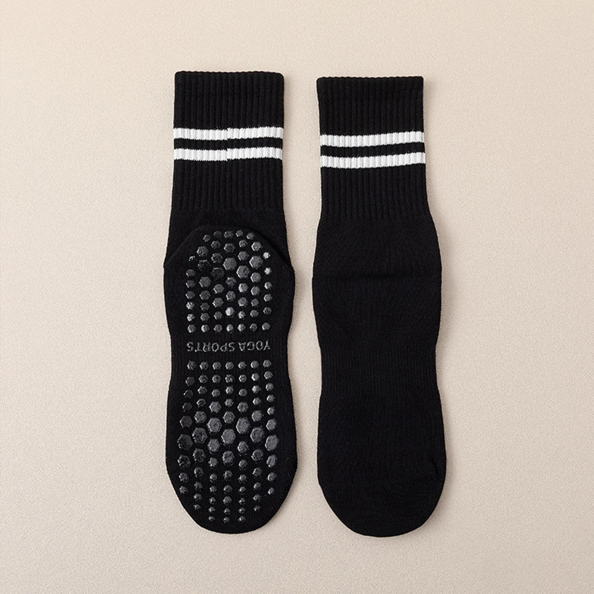 Chaussettes Yoga avec Rayures Pack 4
