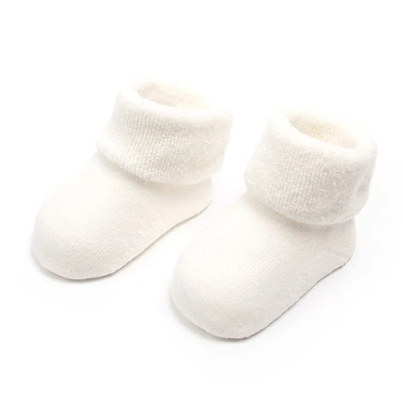 Chaussettes de Naissance Épaisses Pack 3