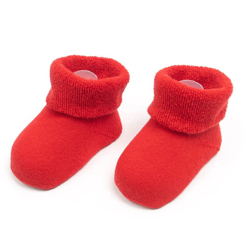 Chaussettes de Naissance Épaisses Pack 3